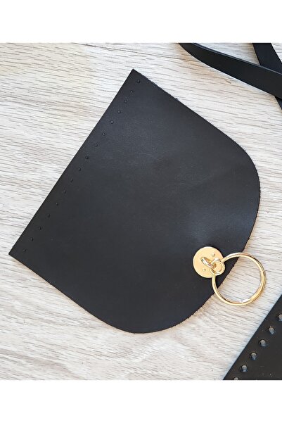 NAZENİN HOBİ AKSESUAR غطاء حقيبة جلد محبوك (22 سم)