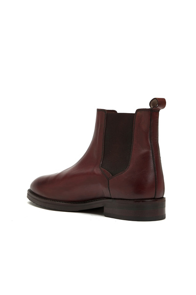 George Hogg Icons Kahverengi Erkek %100 Deri Yuvarlak Burun Kauçuk Tabanlı Chelsea Bot