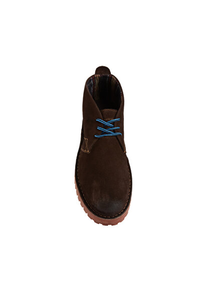 Dıvarese Kahverengi Erkek Deri Bot