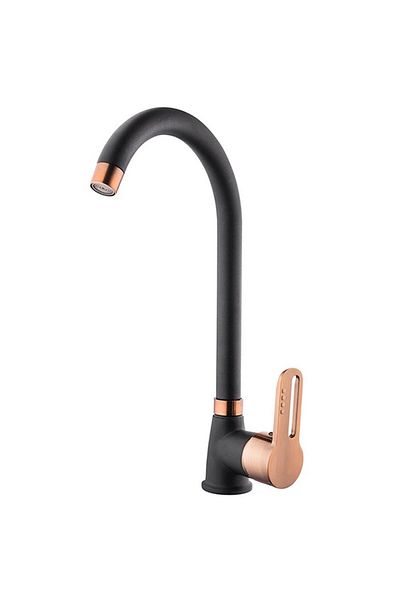 KARE İnci Mix Black - Copper Sink Faucet (Long Pipe)