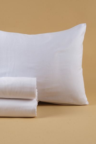 Lawon Set de lenjerie de pat pentru hotel, din satin de bumbac, seria Istanbul 83