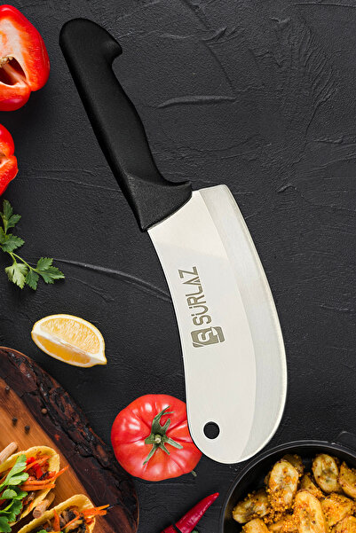 SürLaz Dark Salata Bıçağı Pide Kesici Soğan Satırı Pizza Bıçağı