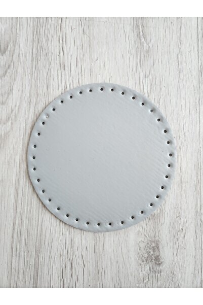 NAZENİN HOBİ AKSESUAR قاعدة حقيبة محبوكة مستديرة (قطر 20 سم)