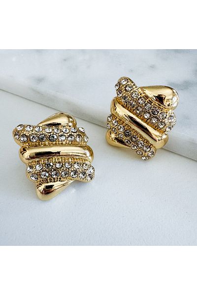 CHARMLUCKY Square earrings with steels