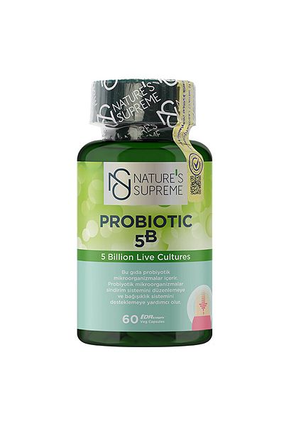 Nature's Supreme Probiotic 5B 60 Capsules - Unflavored Capsule