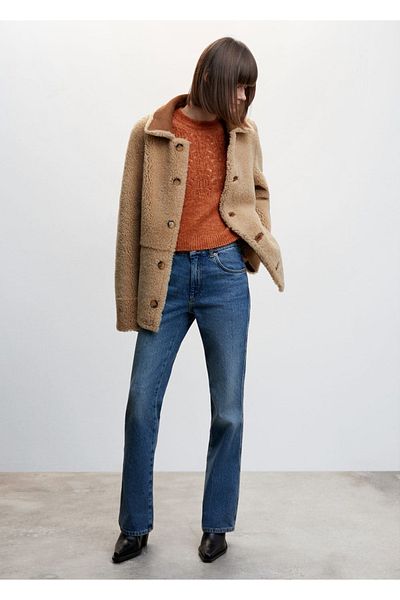 MANGO Woman Sparse Knit Detailed Sweater