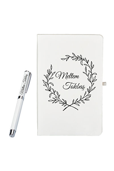 Bolbolhediye Sevgiliye Hediye Kişiye Özel Defter ve Roller Kalem Seti