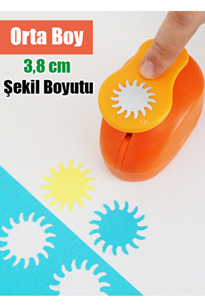 Bigpoint Güneş Şeklinde Orta Boy 3,8 cm Şekilgeç