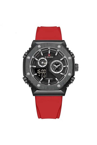 Naviforce Men's Wristwatch Digital & Analog Silicone Cord 1815