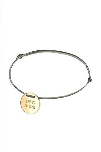 ELLI Muttertag-Armband aus 925er Silber – Best Mom Nylon-Trend