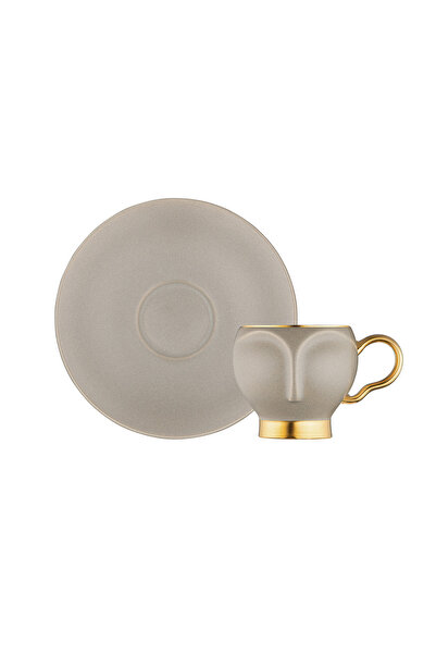 İSTANBUL PORSELEN Derya Set of 2 Coffee Cups Cream 100 ml