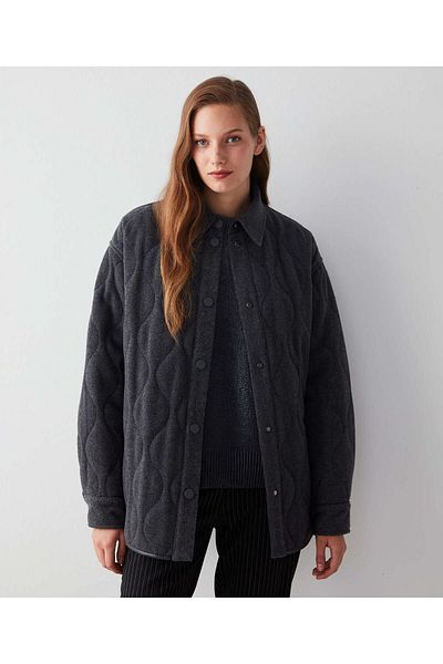 İpekyol Women's Anthracite Coat