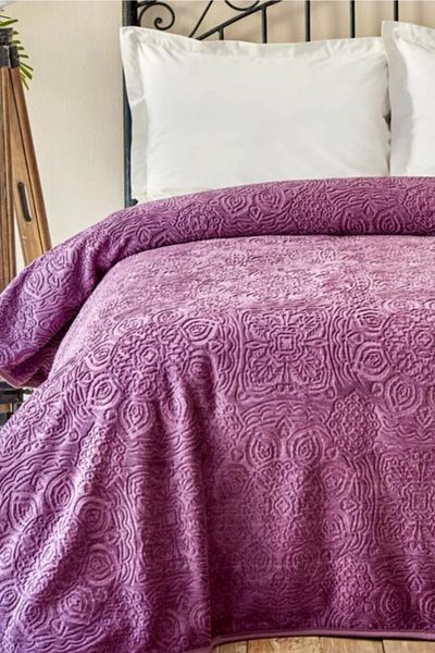 Karaca Home Scala Plum Single Blanket