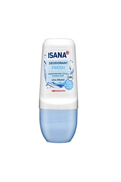 ISANA Deodorant Roll On Ferah Kokulu, 48 Saate Kadar Etkili 50 Ml