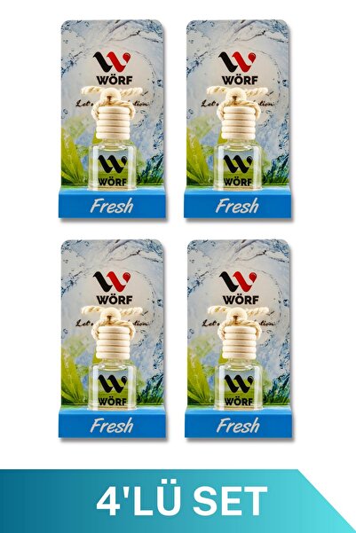 WÖRF Wörf 8 ML Oto Ayna Kokusu Fresh 4 adet