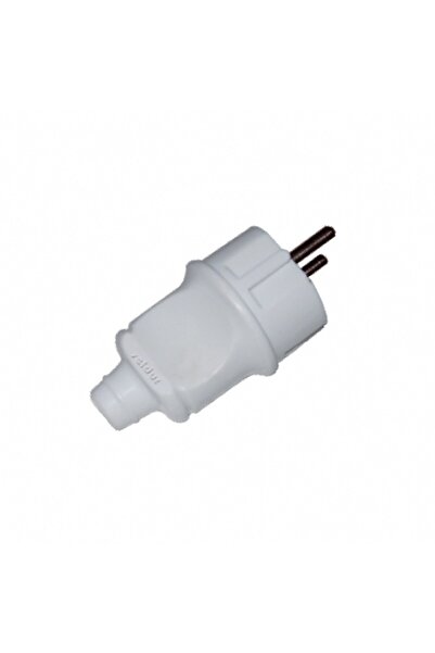 SELDUR Grounded Male Plug White