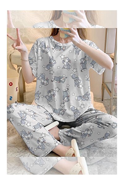 PEMBİŞ HOMEWEAR Short Sleeve Pajama Set Bambi