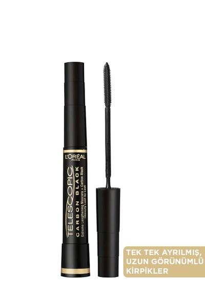 L'Oreal Paris Telescopic Carbon Black Mascara Black Set of 2 & Scarf