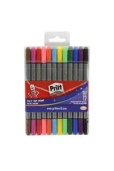 Pritt Pri̇tt 12 Colors Double Tip Felt Pen 1687977