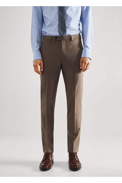 MANGO Man Slim Fit Stretch Υφασμάτινο Παντελόνι