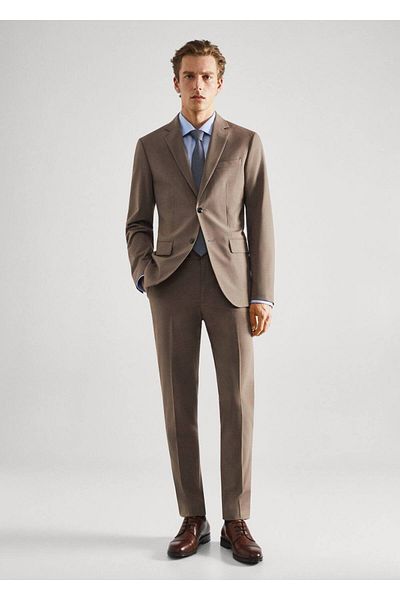 MANGO Man Slim Fit Stretch Υφασμάτινο Παντελόνι