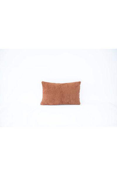 Skhome غطاء وسادة مستطيل مزخرف من القطيفة على شكل خروف مزدوج الجوانب (DPuffy-06)