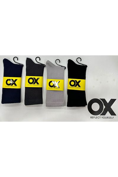 OX 12 ЧАСТНИ МЪЖКИ КОЛЕЖАНСКИ ЧОРАПИ ОТ OX ПАМУК