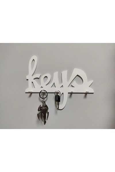 MSD DESİGN Key Hanging Device with Reactive Key Hanger and Keys Written