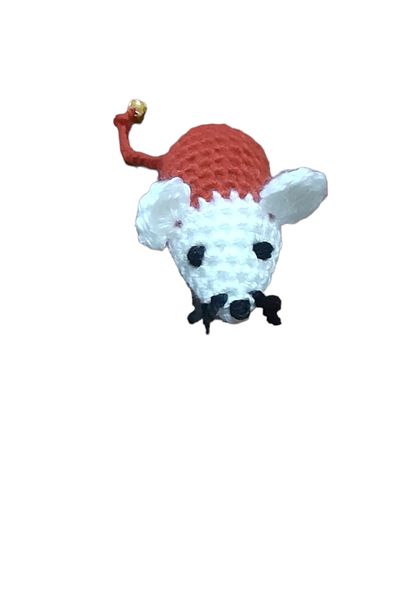 Be Cat Cat Toy Mouse Red White