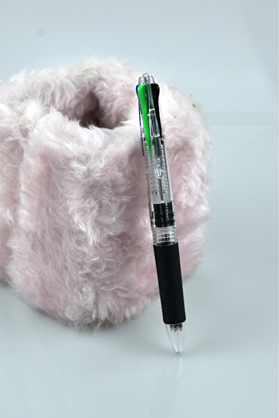 Kids Like قلم حبر جاف مثالي ذو 4 ألوان شفاف