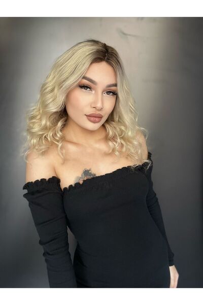 Suzan Peruk Küt Ombreli Gerçek Tül Peruk 2