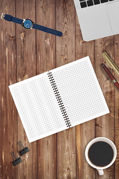 Four Kids Green Covered A5 Checkered Notebook 14x20 cm 40 Sheets 80 Pages Notebook