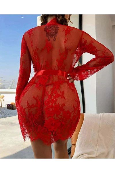 bikinistan Lace detailed kimono