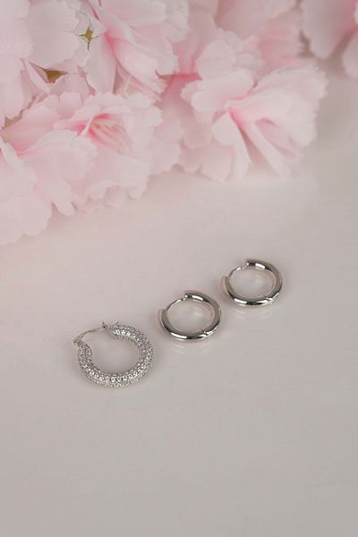 Jack Ferrero STEEL exclusive INVOICED EARRINGS WITH NON DISCOLOUR GUARANTEE