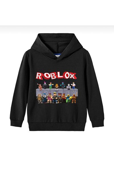tolstoy УНИСЕКС СУИТШЪР СУИТШЪР С ПЕРСОНАЛЕН ОТПЕЧАТ НА ROBLOX С ЧЕРНА КАЧУККА