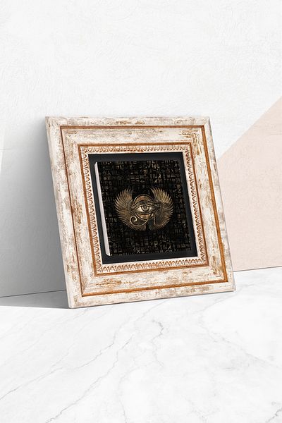 Pinecone Pictură pe perete cu piatră Ochiul lui Horus Decor de perete înrămat Artă de perete