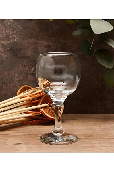 Paşabahçe 44412 Bistro Glass - 6-Piece with Foot, 225 Cc