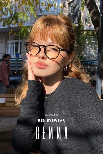 REN EYEWEAR GEMMA CLASSIC WOMEN MEN BLUE LIGHT PROTECTED GLASSES BLUE BLOCK / REN EYEWEAR