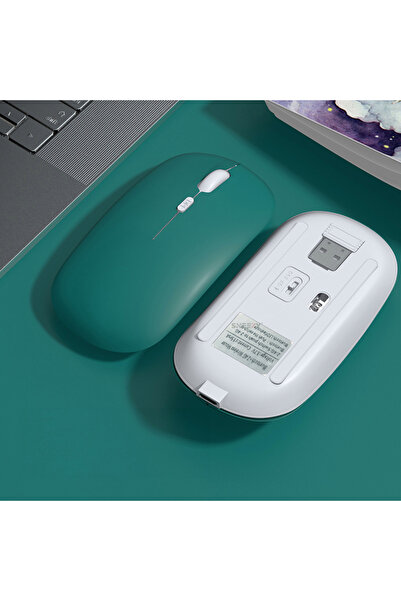 Sneezy Honor Tablet Şarj Edilebilir Sessiz Mouse Bluetooth + 2.4Hz Wifi Kablosuz Mouse Fare