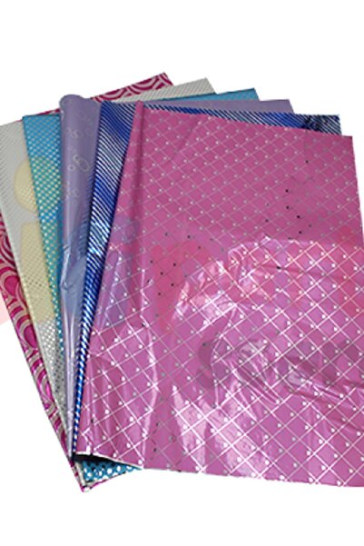 Evpark Hediye Paketi Kağıdı 6 RENK X 2 TOPLAM 12 ADET - parlak ambalaj kağıdı...