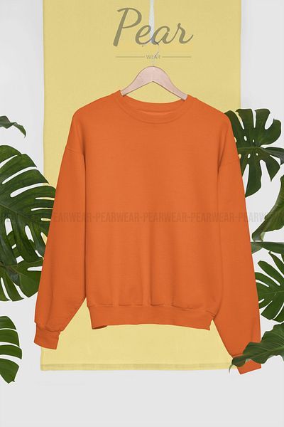 Pear Wear Φούτερ Unprinted Crew Neck Oversize