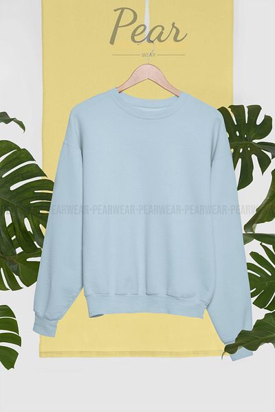 Pear Wear Φούτερ Unprinted Crew Neck Oversize