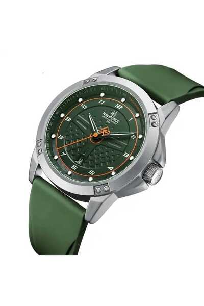 Naviforce Men's Analog Silicone Cord Wrist Watch - 1800 Model