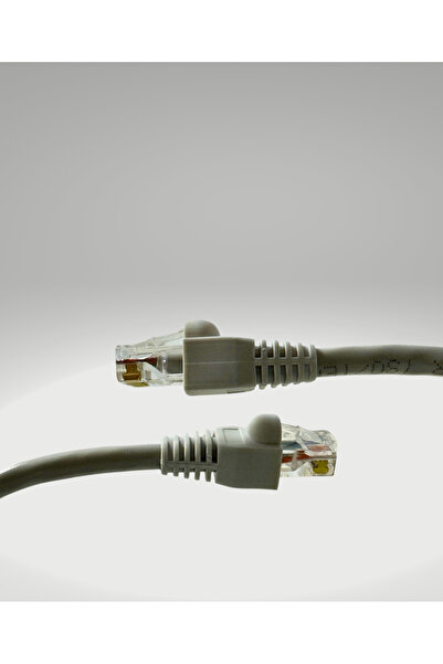 Zerlina 15 Metre Gri Renk Cat6 Internet Bilgisayar, Modem , Ip Kamera Rj45 Ethernet Patch Kablo