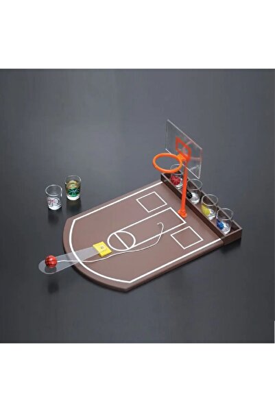 hediyeconcepti Creative Desktop Basketball Drinking Games Basketball Court Ba...