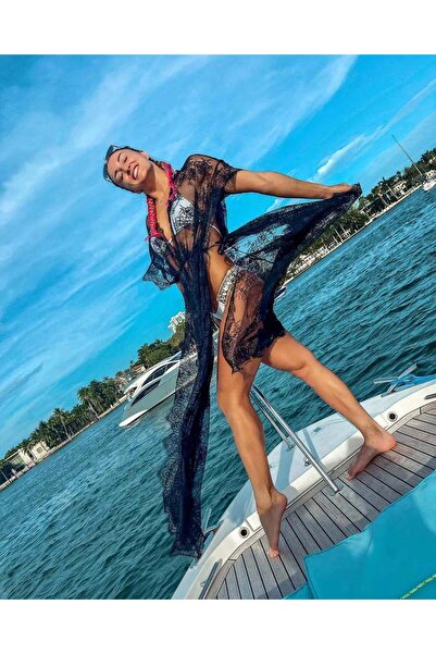 ZEKAS FASHION Long lace kimono
