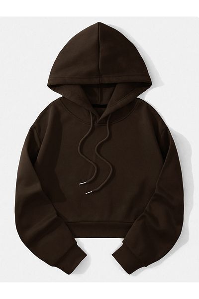 Ginevra Дамски суитшърт тип oversize с качулка и полар отвътре
