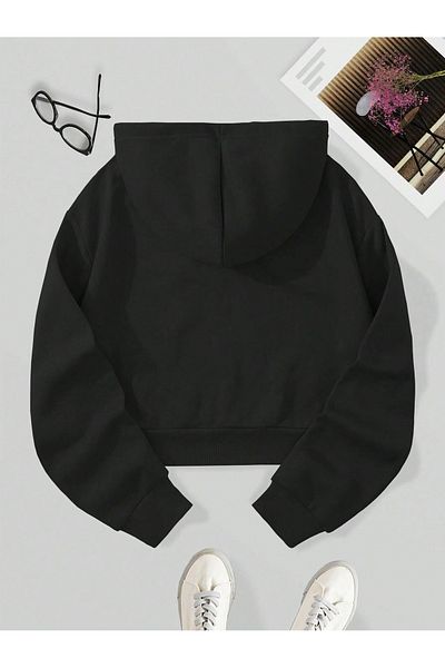 Ginevra Дамски суитшърт тип oversize с качулка и полар отвътре