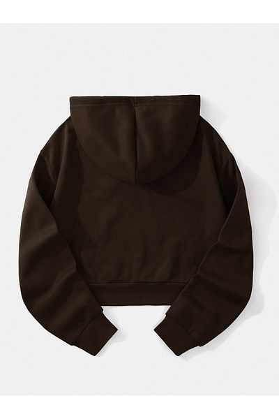 Ginevra Дамски суитшърт тип oversize с качулка и полар отвътре