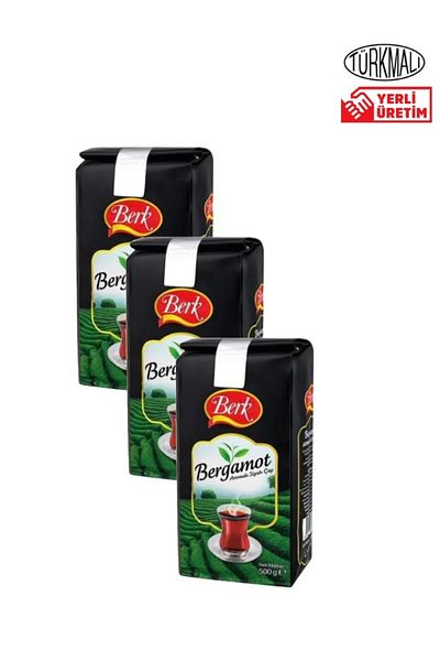 Berk BERGAMOT AROMATED TEA 500 GR X3 PIECES (1.5 KG)
